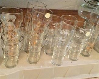 Coke a cola glasses