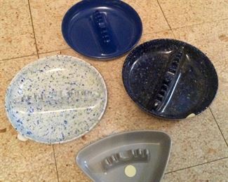 Large vintage ashtrays