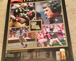 1987 Saints poster