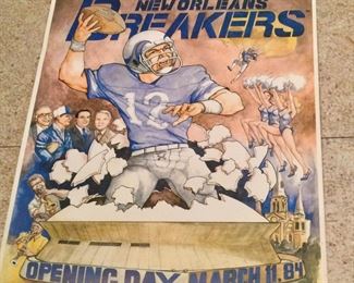 New Orleans Breakers poster 1984