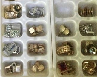 Many cuff links all vintage