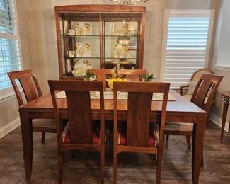 Dining Table w/ Chairs & China Cabinet 