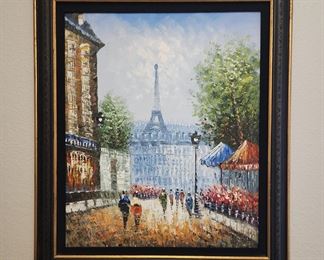 Oil Painting By French Artist Burnett 