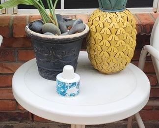 Patio Table w/ Decor 