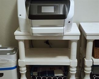 All In One Printer, Shredder & Accent Tables 