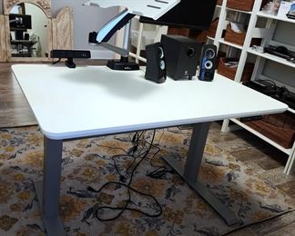 Computer Table & Speakers 