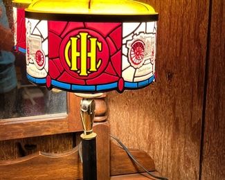 Pair of I/H International Harvester table lamp 