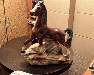 Vintage 1950’s horse lamp