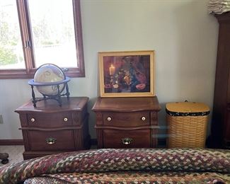 3 large braided rugs with pads