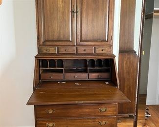 Nice upright secretary with drop-front