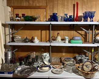 Vintage glassware and other