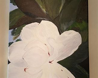 Magnolia oil painting!