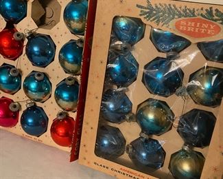 SHINY BRIGHT vintage Christmas ornaments!
