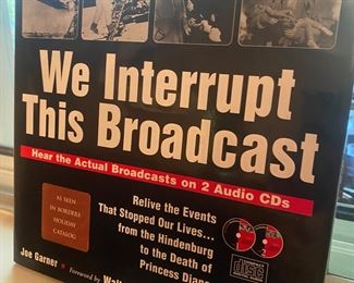 "We Interrupt This Broadcast" audio CD's