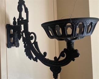 Antique iron wall stand!
