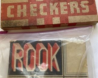 Vintage Checkers and Rook Cards!