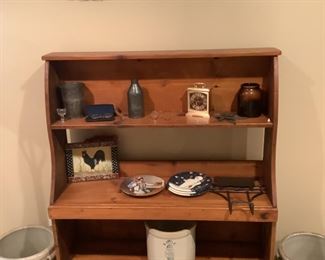 vintage shelving unit…measures 40w x 12” d x 51” h. Presale $125