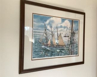 Charles Peterson signed art work.  Artist from Door County