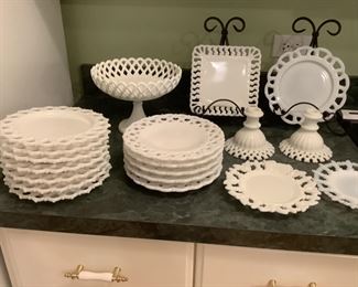 Westmoreland open lace dishes