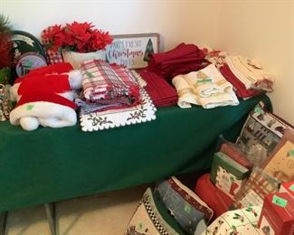 Christmas linens