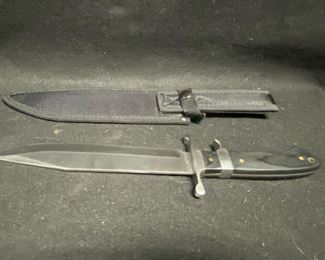 Frost Cutlery 15 Fixed Blade With Black Pakawood Handles Stainless Steel Guard  Hilt