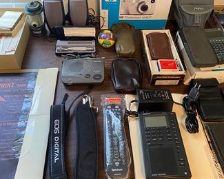 Assorted Calculators and Desk Items