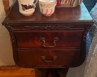 Pair of Antique Mahogany Night Stands