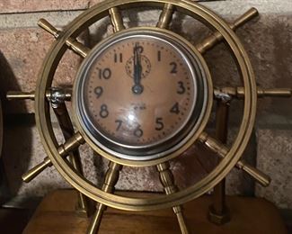 Small Ship's Wheel Clock