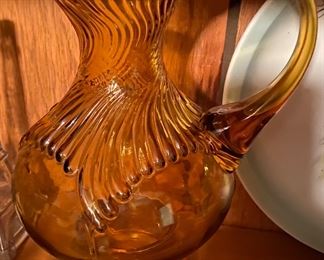 Art Glass Pitcher