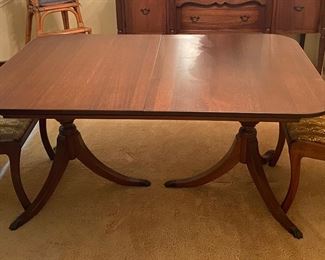 Mahogany Duncan Phyfe Dining Table