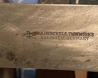 Large Old Henckels Knife