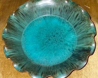 N.C. Pottery Robin Egg Pie Plate