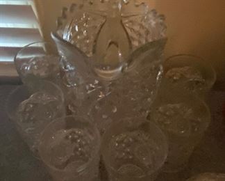 EAPG Pitcher and Glass Set