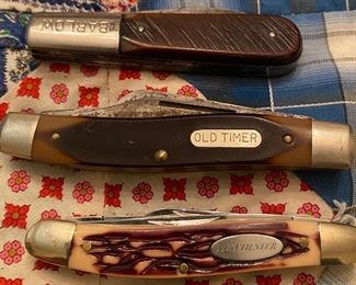 Pocketknives (Barlow, Old Timer, Winchester)