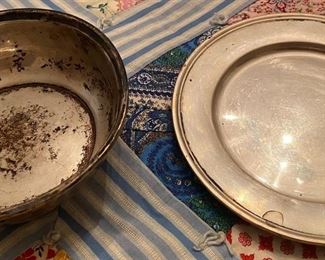 Sterling Bowl and Plate