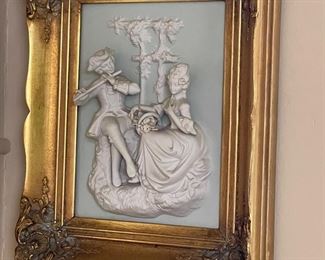 Meissen panel - there are 2 - maybe Dresden 