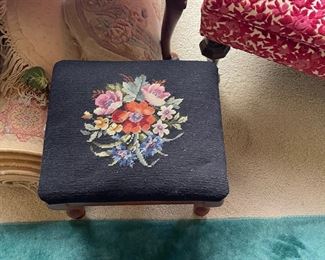 embroidered stools