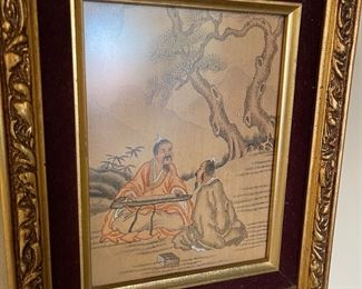Chinese silk painting 