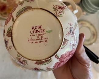 Johnson Bros Rose Chintz full set