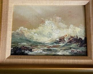 small oil painting by Freeman