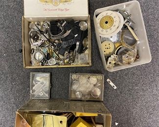 Huge collection of watch parts - vintage
