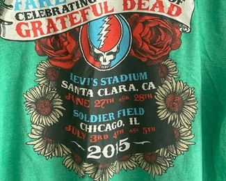 "Fare Thee Well" Grateful Dead concert t-shirt