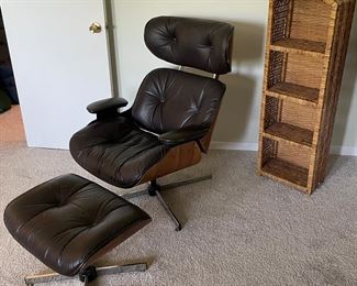 MCM chair with ottoman