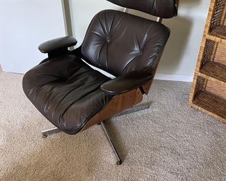 Mid Century Modern chair with ottoman
