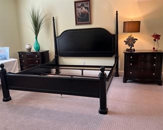 King size bed frame and night stands