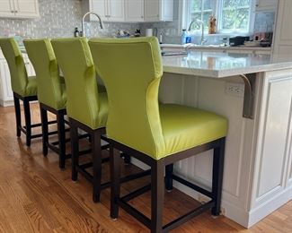 Set of 4 swivel barstools