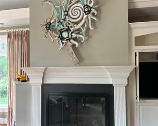 Beautiful whimsical, reclaimed wood art sculpture