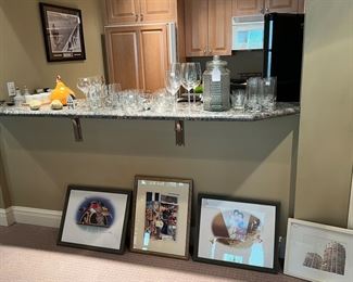 Bar in lower level family room