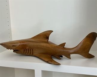 Artist signed shark