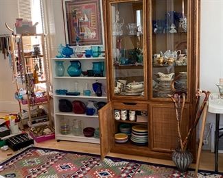 Walking canes, Fiesta ware, Franciscan Desert Rose, 